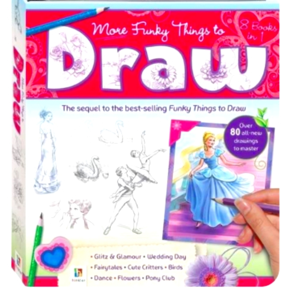 More Funky Things To Draw Book by Hinkler Books 2011